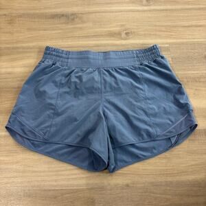 Lululemon Hotty Hot High-Rise Lined Short 4" Oasis Blue Women Size 10